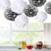 9 Pack Mixed Tissue Paper Pompom Pom Poms Hanging Garland Wedding Party Decor